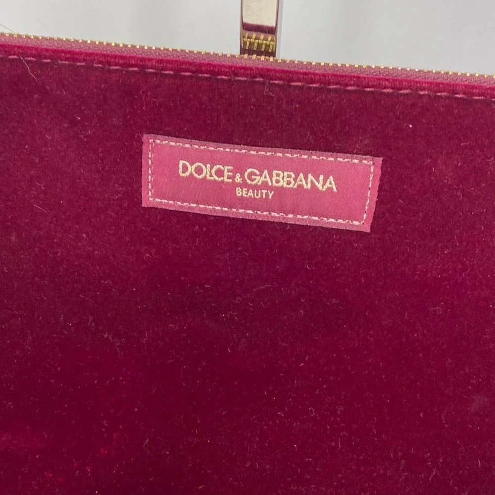 Dolce & Gabbana velvet cosmetic bag‎
